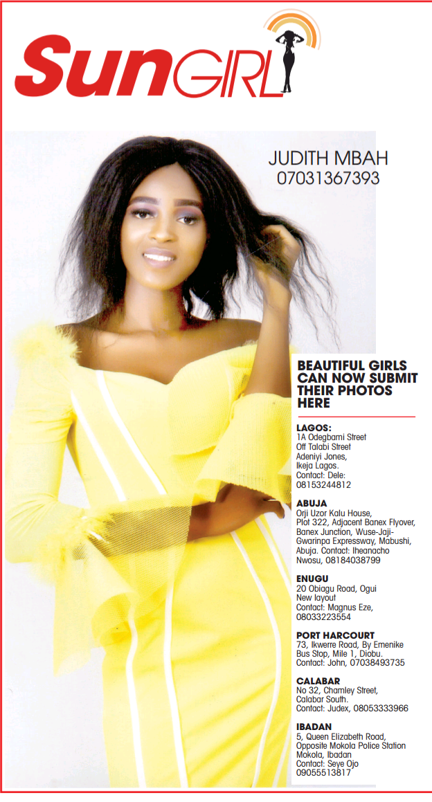 SUN GIRL: JUDITH MBAH, 07031367393-075059