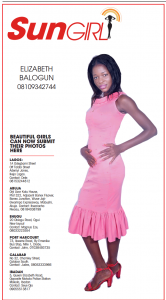 SUN GIRL: ELIZABETH BALOGUN, 08109342744-073514