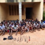 Some suspected cultists with weapons and weed arrested by the Anambra State Police Command