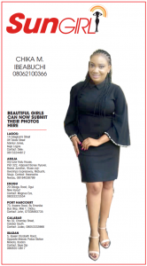 SUN GIRL: CHIKA M. IBEABUCHI, 08062100366