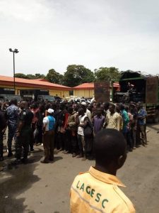 A cross section of the arrested men