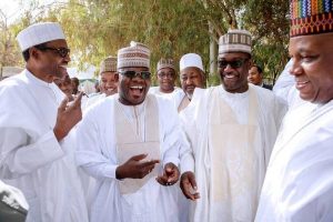 Kogi Governor Yahaya Bello (centre)