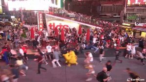 New York: Motorcycle backfire triggers mass stampede in Times Square