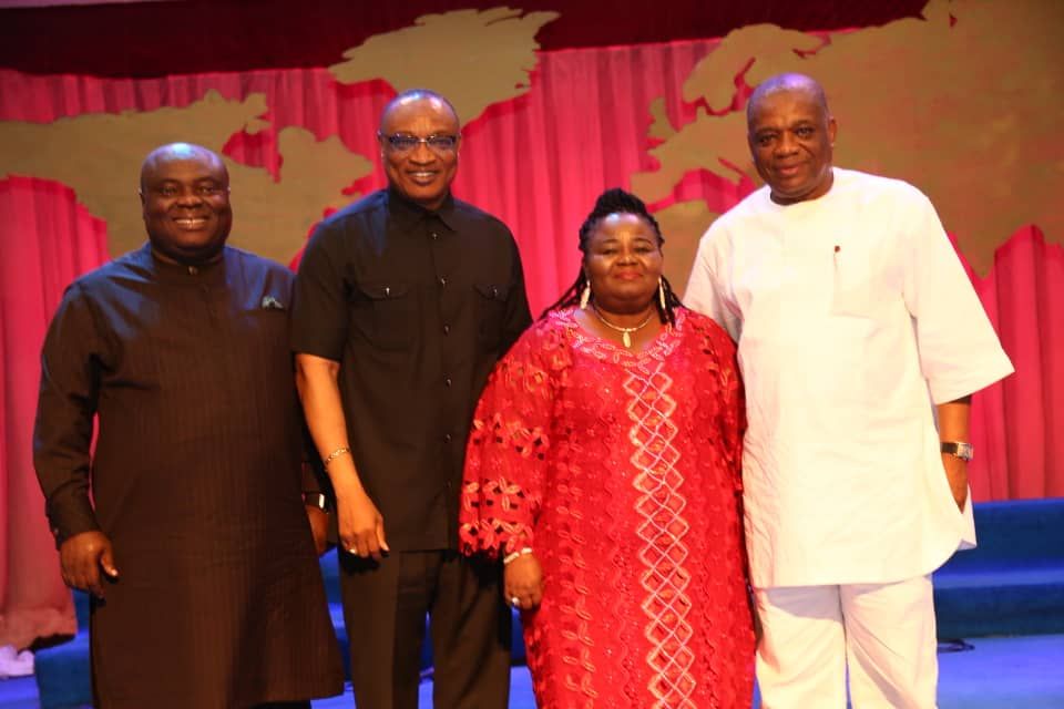 Kanu in white robe and other on the occasion