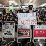 Police brutality- Anti-govt protesters shut down Hong Kong airport