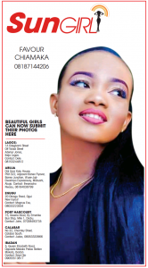 SUN GIRL: FAVOUR CHIAMAKA, 08187144206