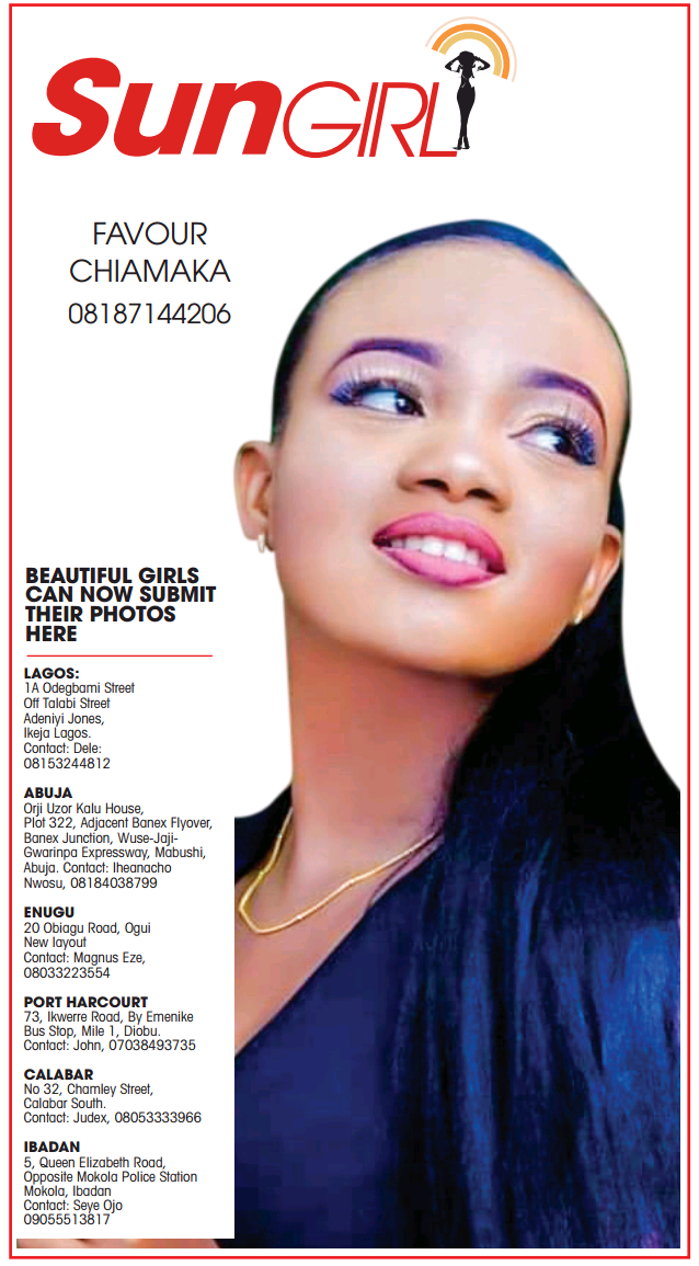 SUN GIRL: FAVOUR CHIAMAKA, 08187144206