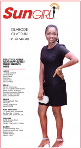SUN GIRL: OLABODE OLATOUN, 08144744048