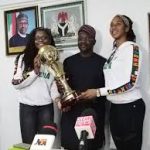 Sports Minister receives Afro Basket trophy, NBBF