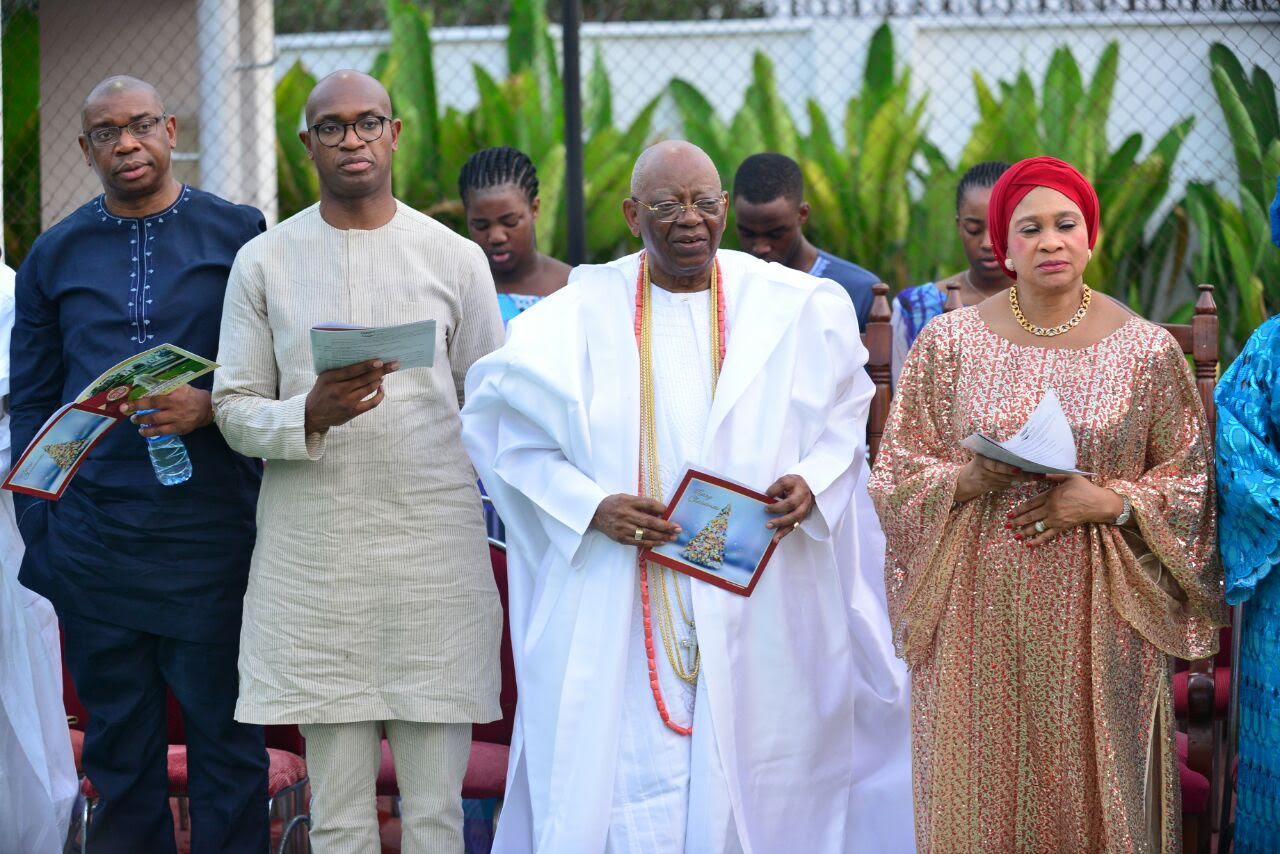 Ladi Balogun (2nd left), Subomi Balogun (2nd right)