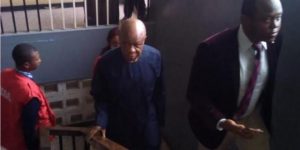 ex-inec-chairman-prof-maurice-iwu-arrives-court-for-his-trial