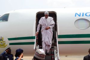PRESIDENT BUHARI RETURNS FROM DAURA, KATSINA