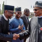Niger State Governor Abubakar Sani Bello with President Muhammadu Buhari