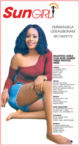 SUN GIRL: EMMANUELA UDEAGBUNAM, 08173629773