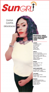 SUN GIRL: DIANA DAPPA, 08063836362