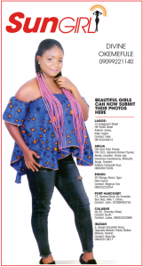 SUN GIRL: DIVINE OKEMEFULE, 09099221140