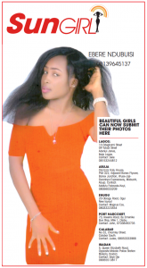 SUN GIRL: EBERE NDUBUISI, 08139645137