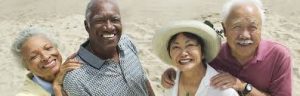 aged persons in fun activities