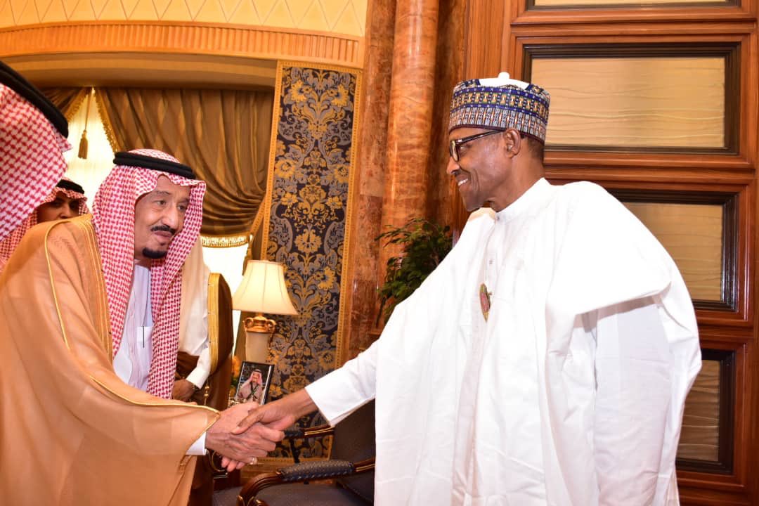In Riyadh, President Buhari held talks with King Salman of Saudi Arabia, on the margins of the Future Investment Initiative (FII) conference