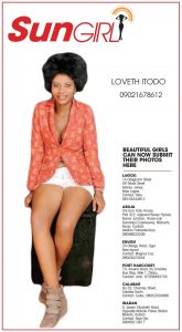 SUN GIRL: LOVETH ITODO, 09021678612