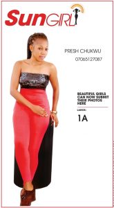 SUN GIRL: PRESH CHUKWU, 07065127087