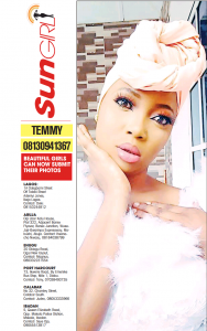 SUN GIRL: TEMMY, 08130941367