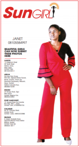 SUN GIRL: JANET, 08105584997