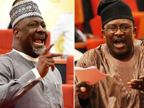 Dino Melaye (left), Smart Adeyemi (right)