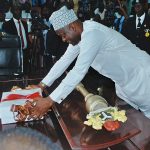Oyo State Governor Seyi Makinde presenting 2020 Budget to 9th Assembly held at Oyo State House Assembly, Agodi, Ibadan, Nov 27, 2019 (Photo Credit: Gbenga Olugbodi, Ibadan)