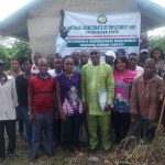 Beneficiaries of 2019 NDE Agricultural Development Training Scheme (SADTS) held in Calabar, with State Coordinator Mr Udah in the middle