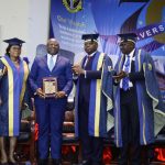 First Bank MD Dr Adesola Adeduntan (2nd left)