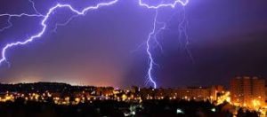 Lightning strikes