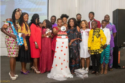 Participants at the awards event