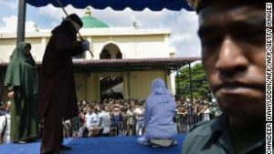 Scene of the flogging