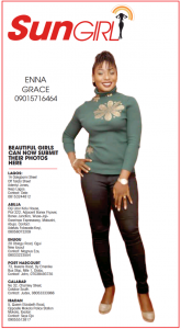 SUN GIRL: ENNA GRACE, 09015716464