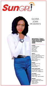 SUN GIRL: GLORIA JOHN, 08124235372