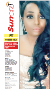 SUN GIRL: PAT, 09055511638