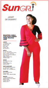 SUN GIRL: JANET, 08105584997
