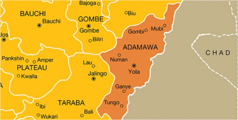 Adamawa map