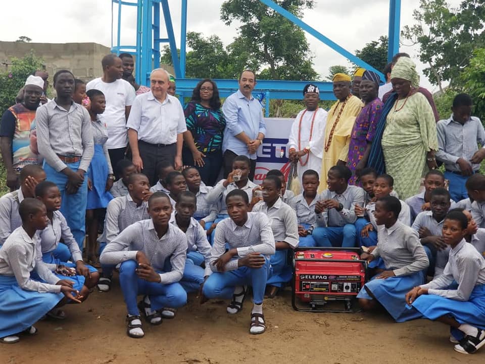 Perfetti Group installs borehole at Agbara school, promises more support