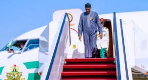 Buhari back to Abuja after Egypt trip