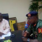 NHIS Executive Secretary Prof. Mohammed Nasir Sambo (left), NYSC Director-General Brigadier General Shuaibu Ibrahim (right)