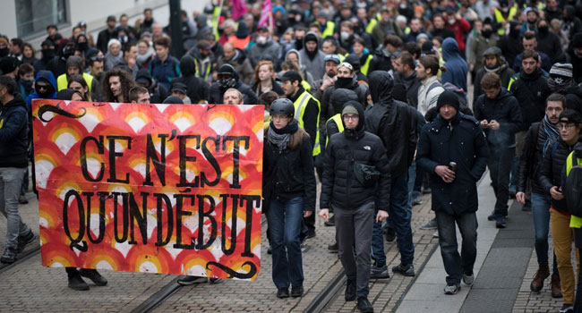 French-Protesters
