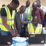 Mr Anthony Ayide Auditor-General of the Federation (middle)