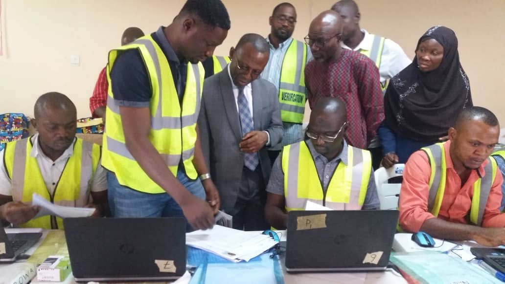 Mr Anthony Ayide Auditor-General of the Federation (middle)