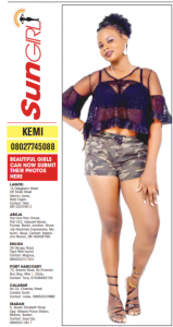 SUN GIRL: KEMI, 08027745088