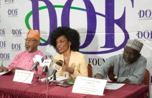 Emem Omokaro, Executive Director, Dave Omokaro Foundation (middle)