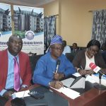 L-R: Prof Deji Agboola, DVC academic, Prof Olatunji and Prof Ebunolowa, DVC Admin during the briefing on forthcoming convocation ceremonies of OOU