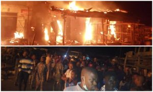 3 feared dead as fire razes Akesan market in Oyo