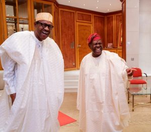 President Muhammadu Buhari with Chief Bisi Akande